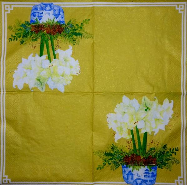 LIL-823 Lilien - 3-lagig (gold) - Caspari